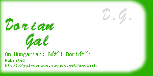 dorian gal business card